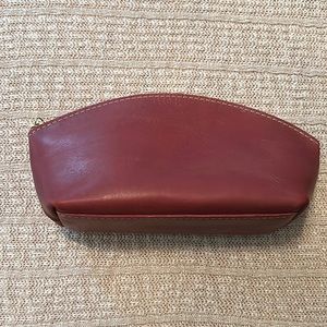 Portland leather goods makeup bag
